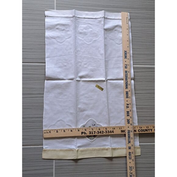 New Vtg Hand-Embroidered Cotton Decorative Napkin Pastel Animal Design Collect - Picture 5 of 11